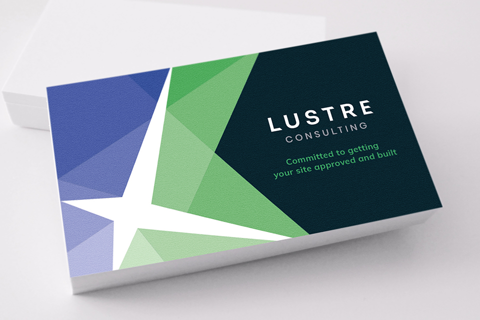 Business card for Lustre Consulting