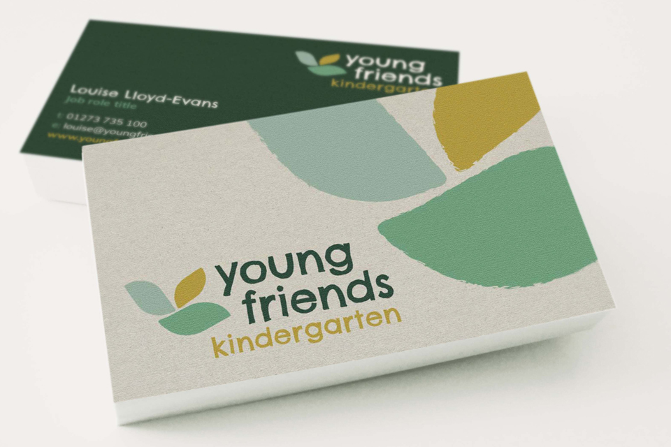 Business card design for sustainable nursery