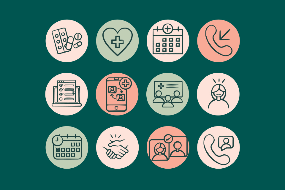 Bespoke icons for live-in care provider Consultus